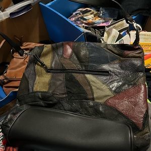 Vintage patchwork shoulder bag